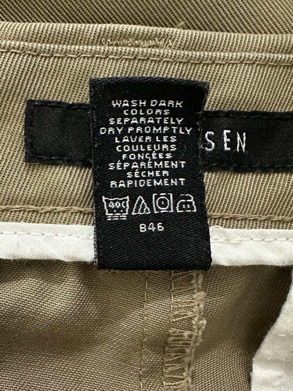 Van Heusen Men's Dark Khaki Chinos Pants Size 32x30 - Picture 4 of 5
